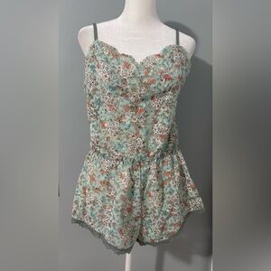 Victoria's Secret Pastel  Lace Romper Garment. Size L